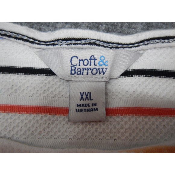 Croft & Barrow Blouse Women's Plus Size XXL Multi Color Striped Long Sleeve - Picture 3 of 7